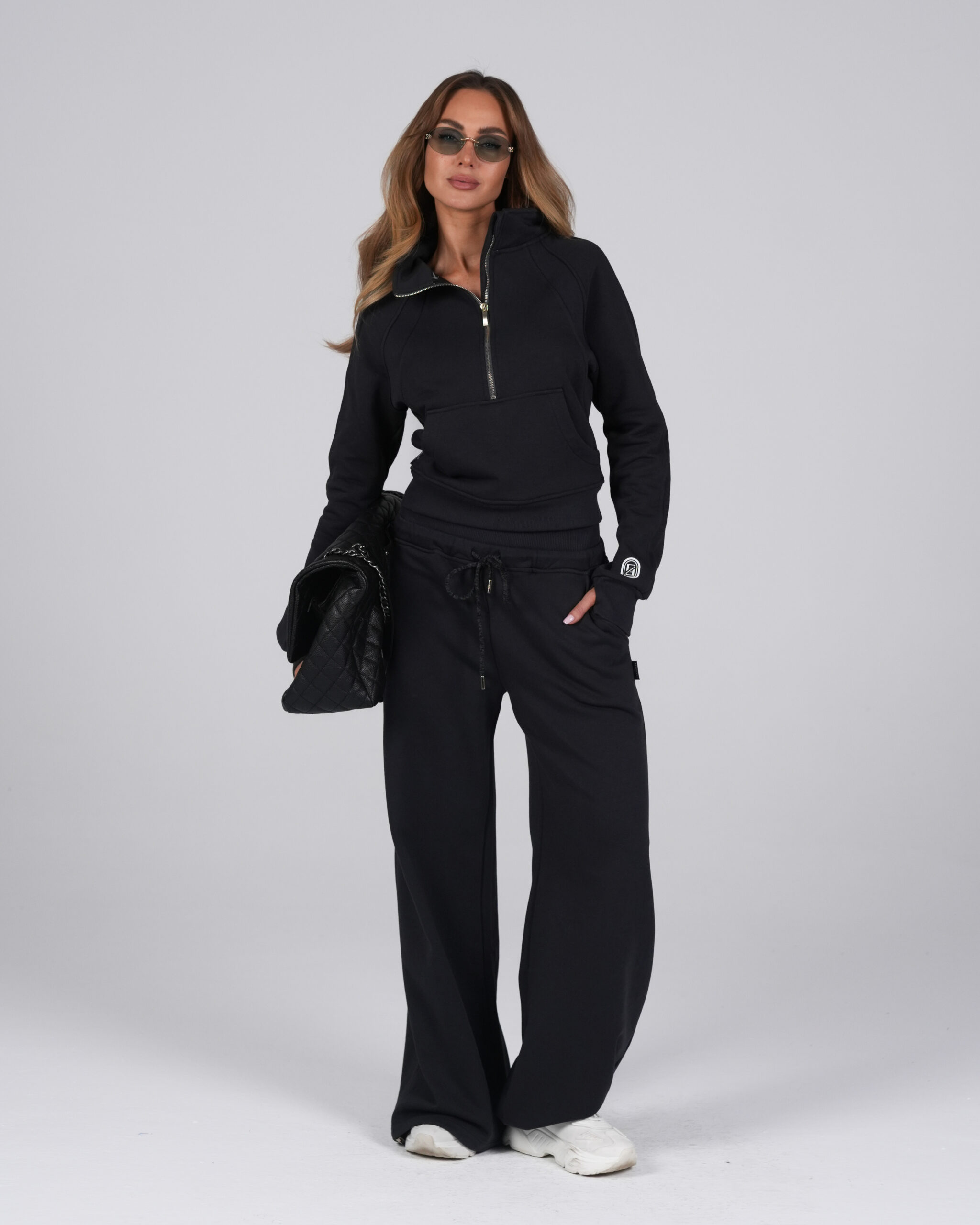 Bluza dresowa kangurek - grafit