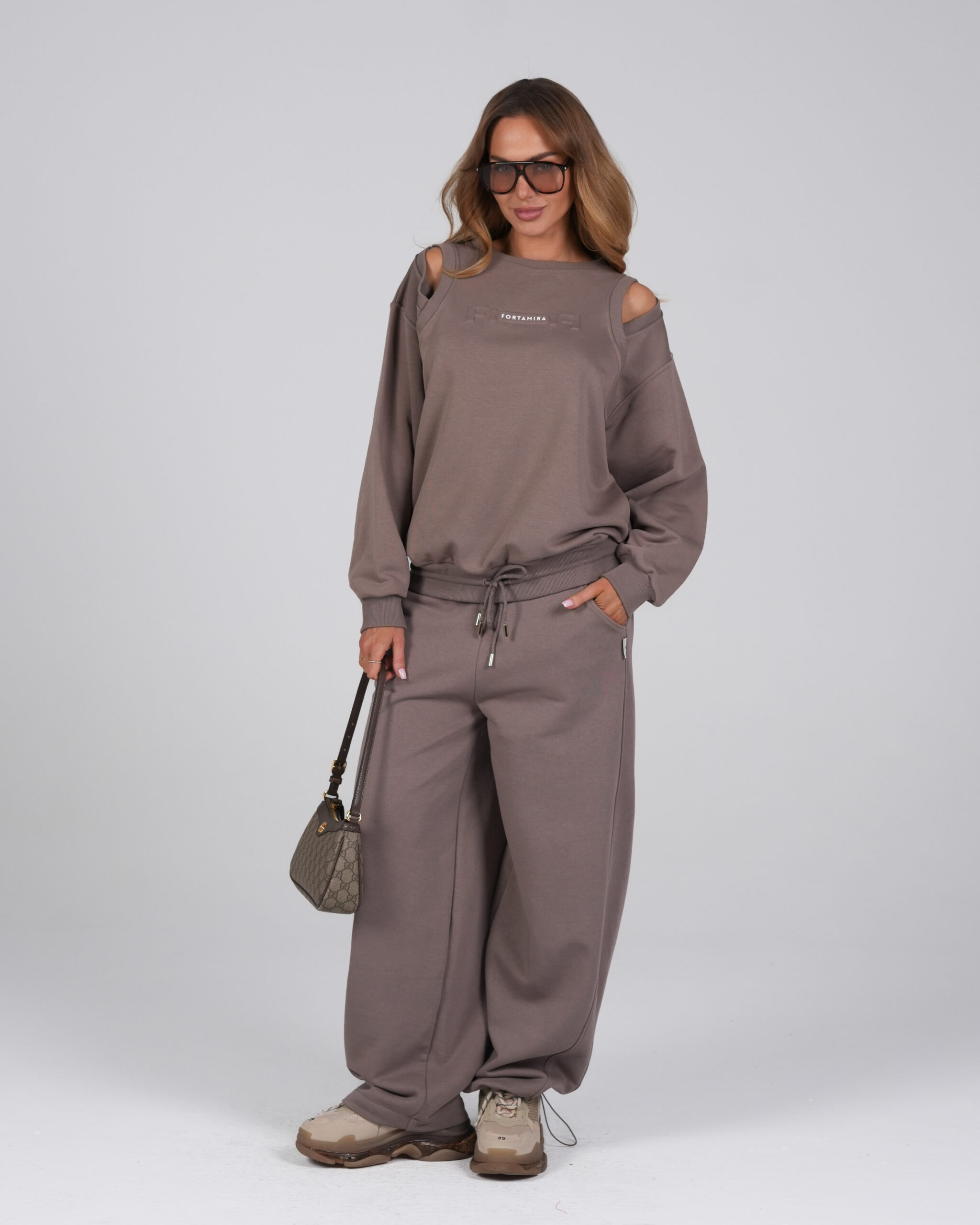Bluza dresowa - mokka