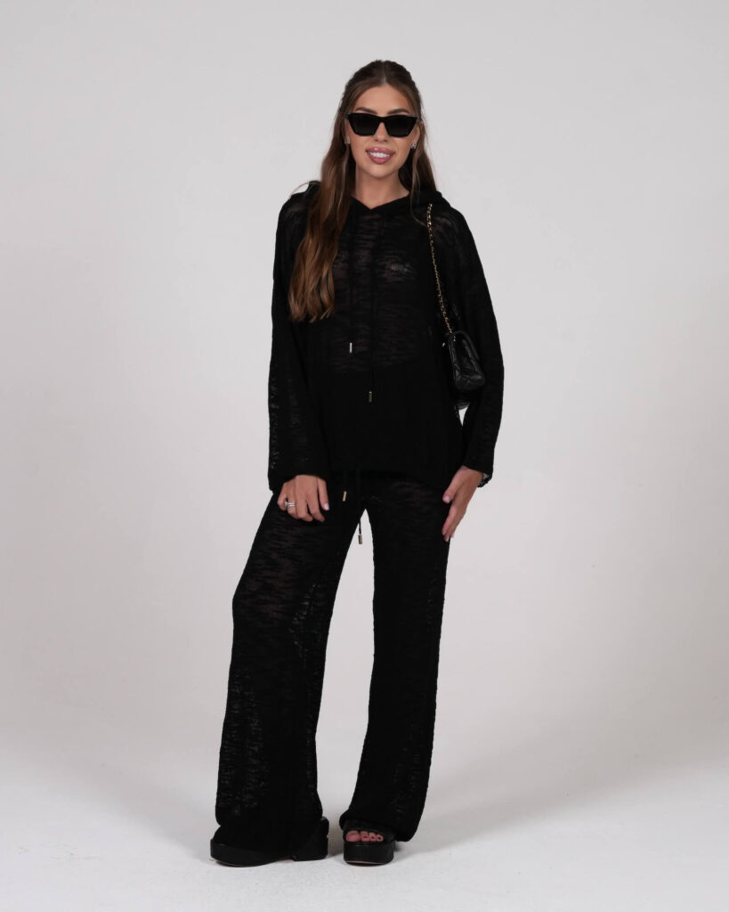 Bluza frotte - Czarny