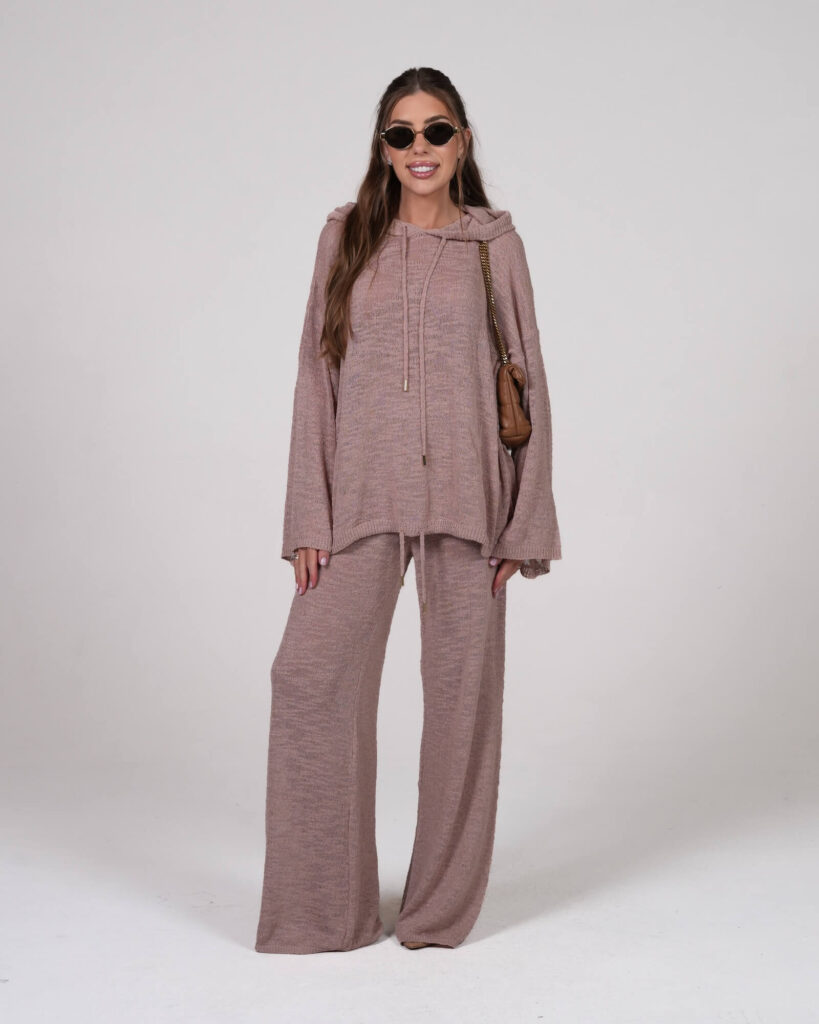 Bluza frotte - Róż