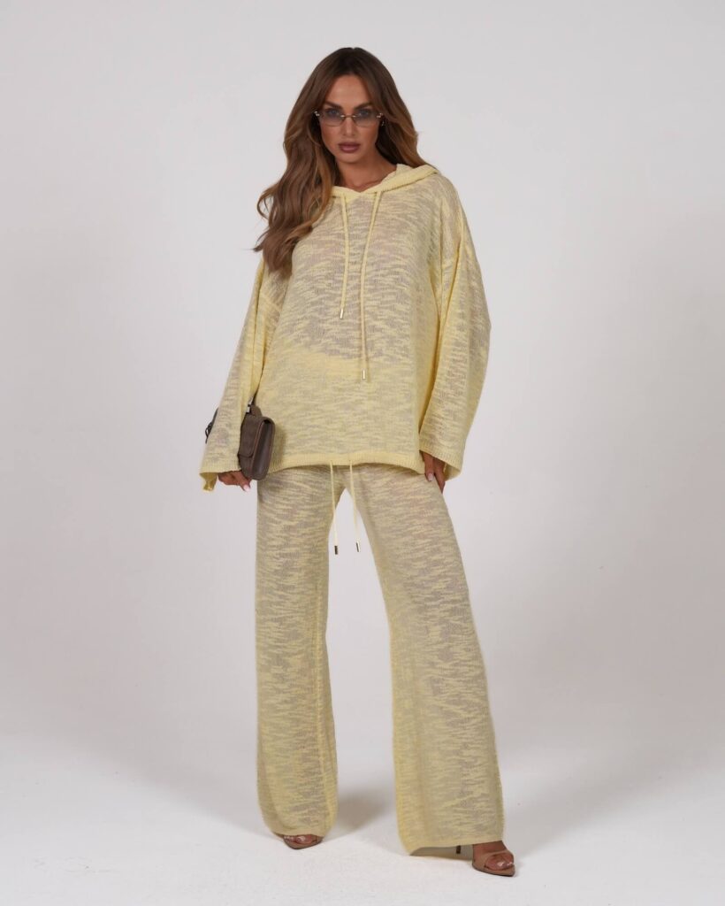 Bluza frotte - Żółty