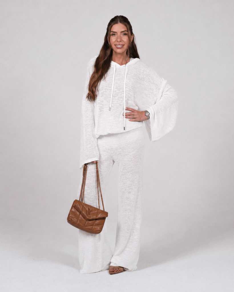 Bluza frotte - Biały
